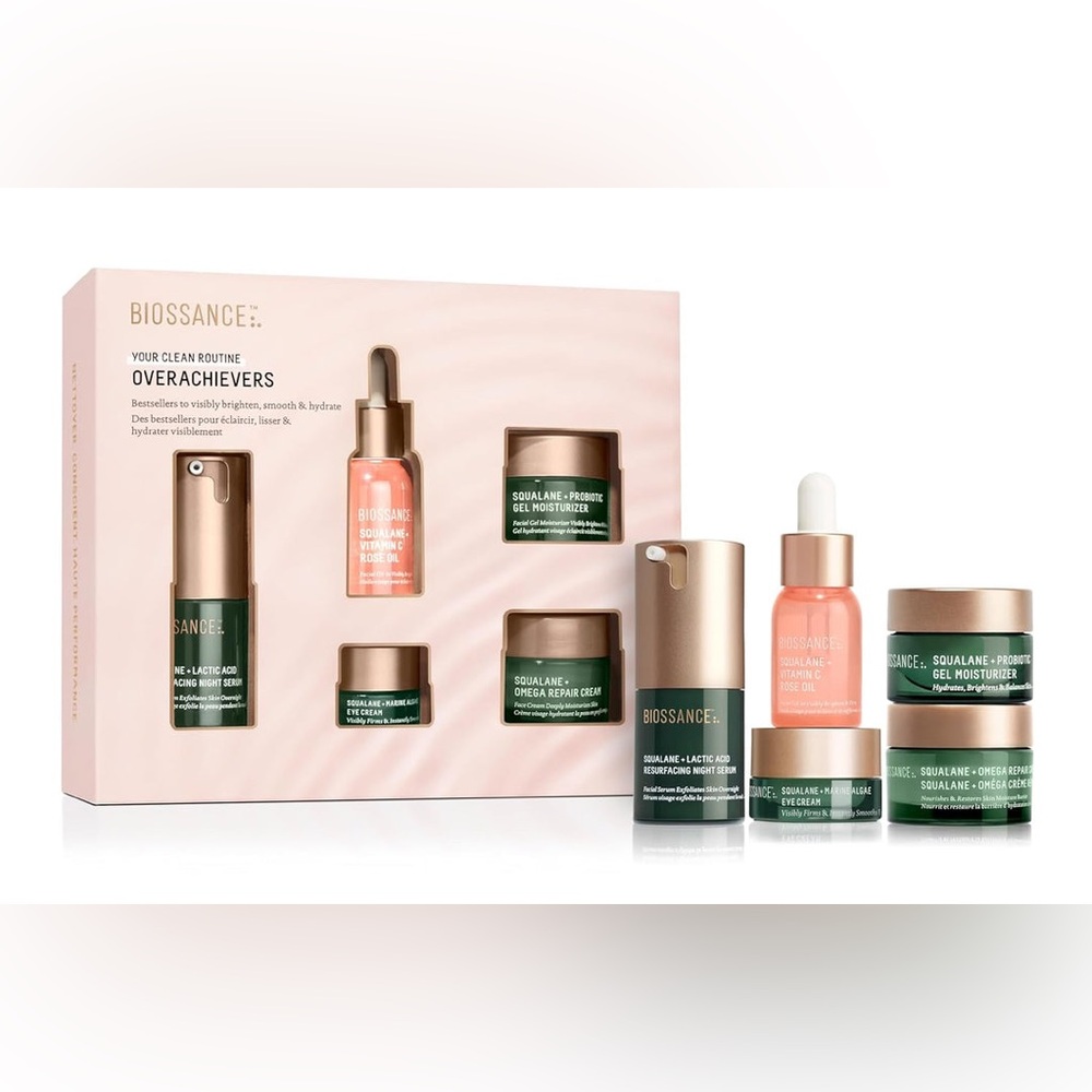 Biossance “Your Clean Routine – Overachievers” Skincare Set ✨